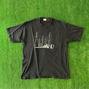 Vintage Leland Michigan Sailing Black Graphic Tee
